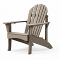 Adirondack Gartenstuhl 80 x 90 x 100 cm aus Kunststoff in Taupe mit breiten Armlehnen