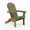 Adirondack Gartenstuhl 90 x 75 x 98 cm aus Kunststoff Olivgrün mit breiten Armlehnen