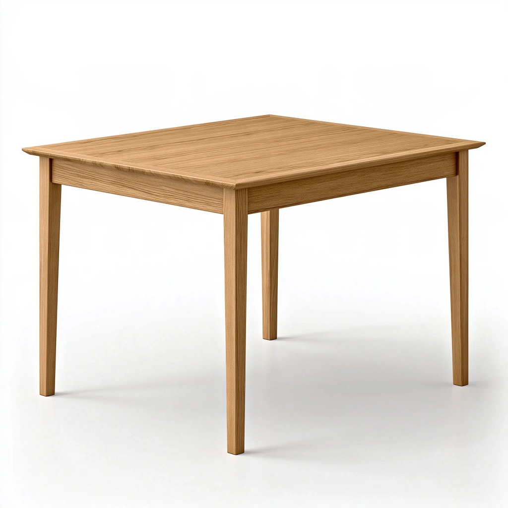 Esstisch 120 x 80 x 75 cm Holz Natur rechteckig mit stabilen Beinen